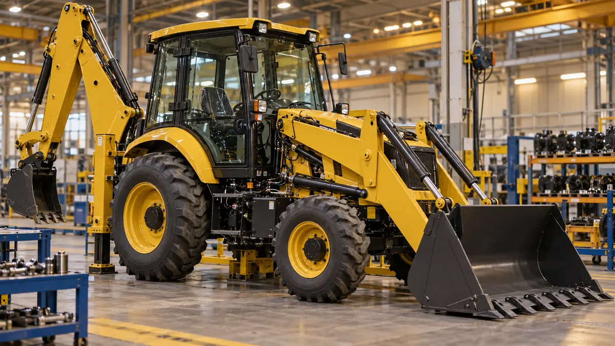 Backhoe loader assembly