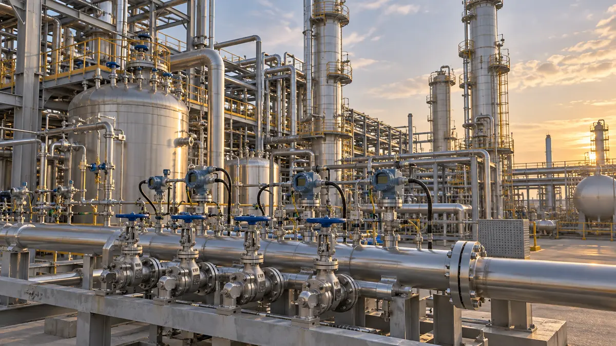 Chemical reactor pipework