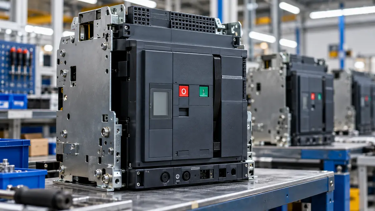 Industrial circuit breaker assembly
