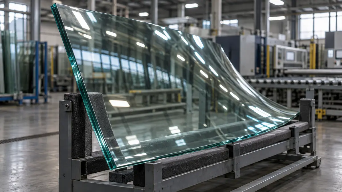 Curved architectural glass processing