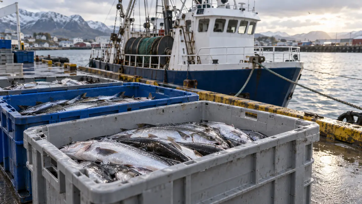 Fishing catch handling at port