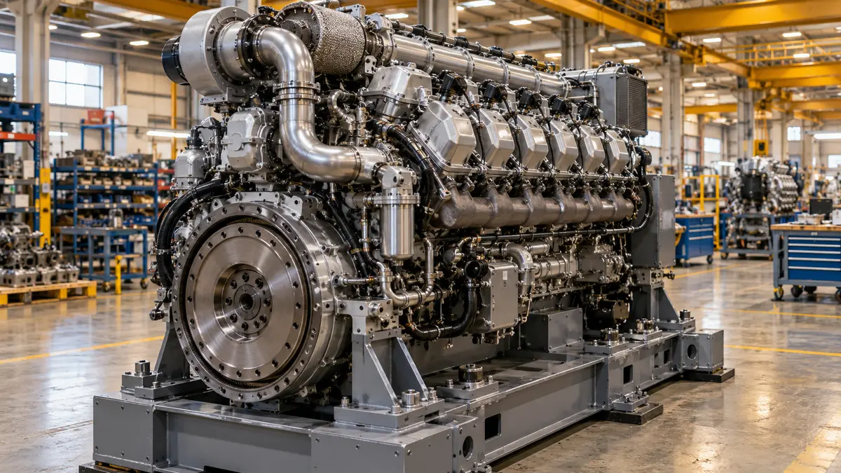 Industrial engine assembly