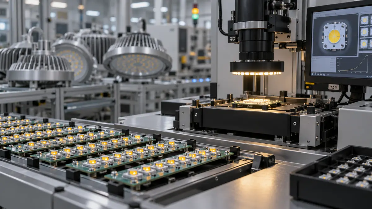 LED module optical testing