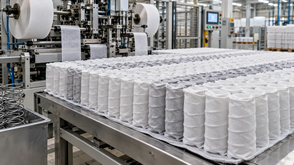 Mattress pocket spring production