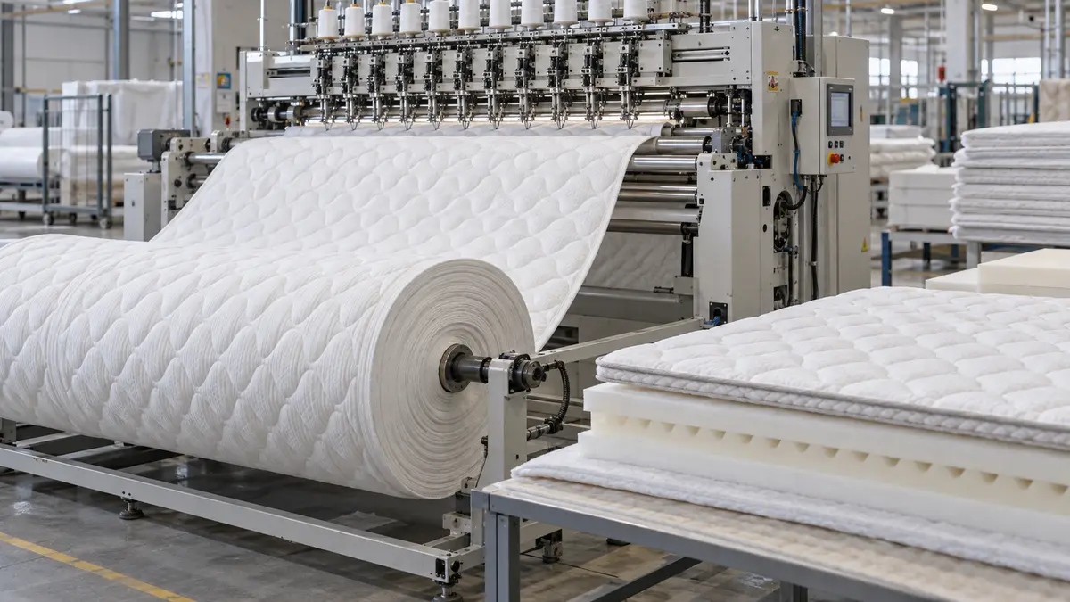Mattress textile quilting