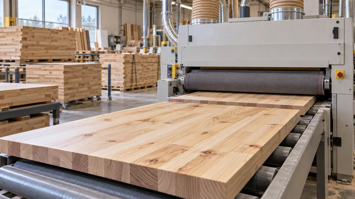 Pine worktop sanding