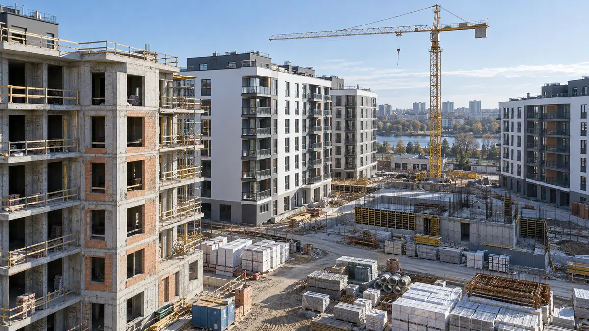 Residential development construction