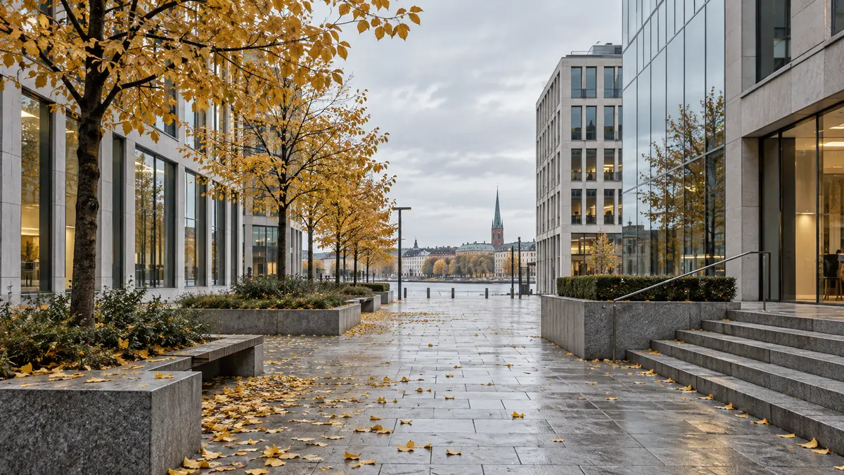 Scandinavian financial district