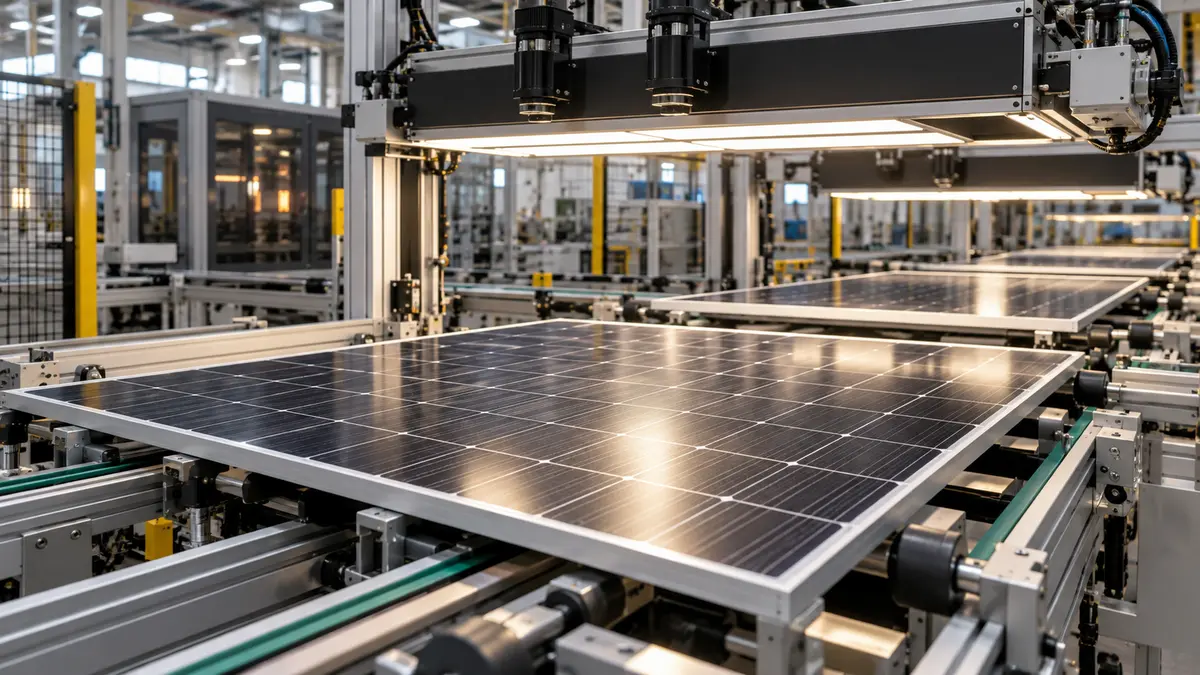 Solar module manufacturing