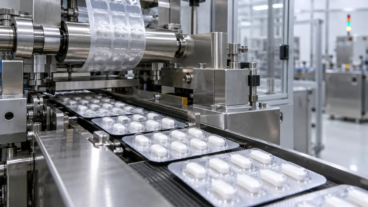Tablet blister packaging line