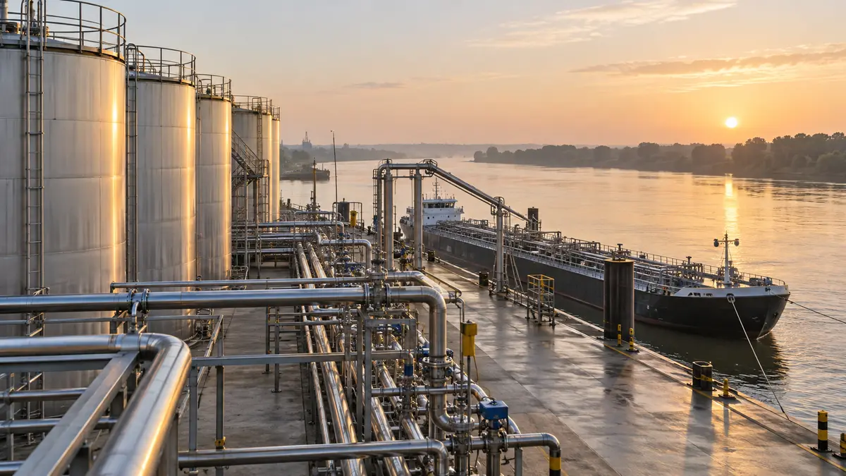 Vegetable oil export logistics